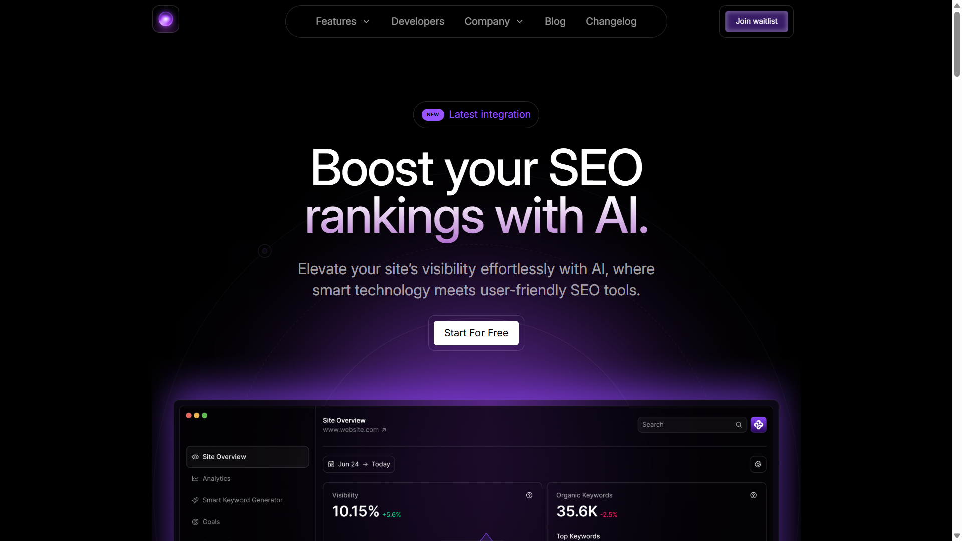 SEO AI Landing Page